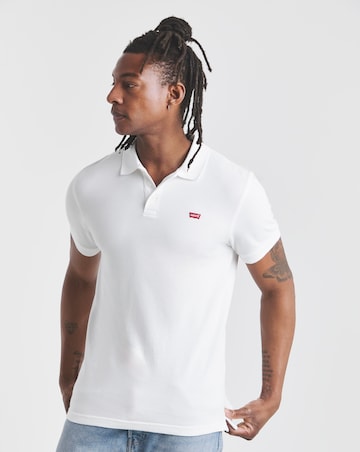 Levi's Short Sleeve Housemark Pique Polo - White