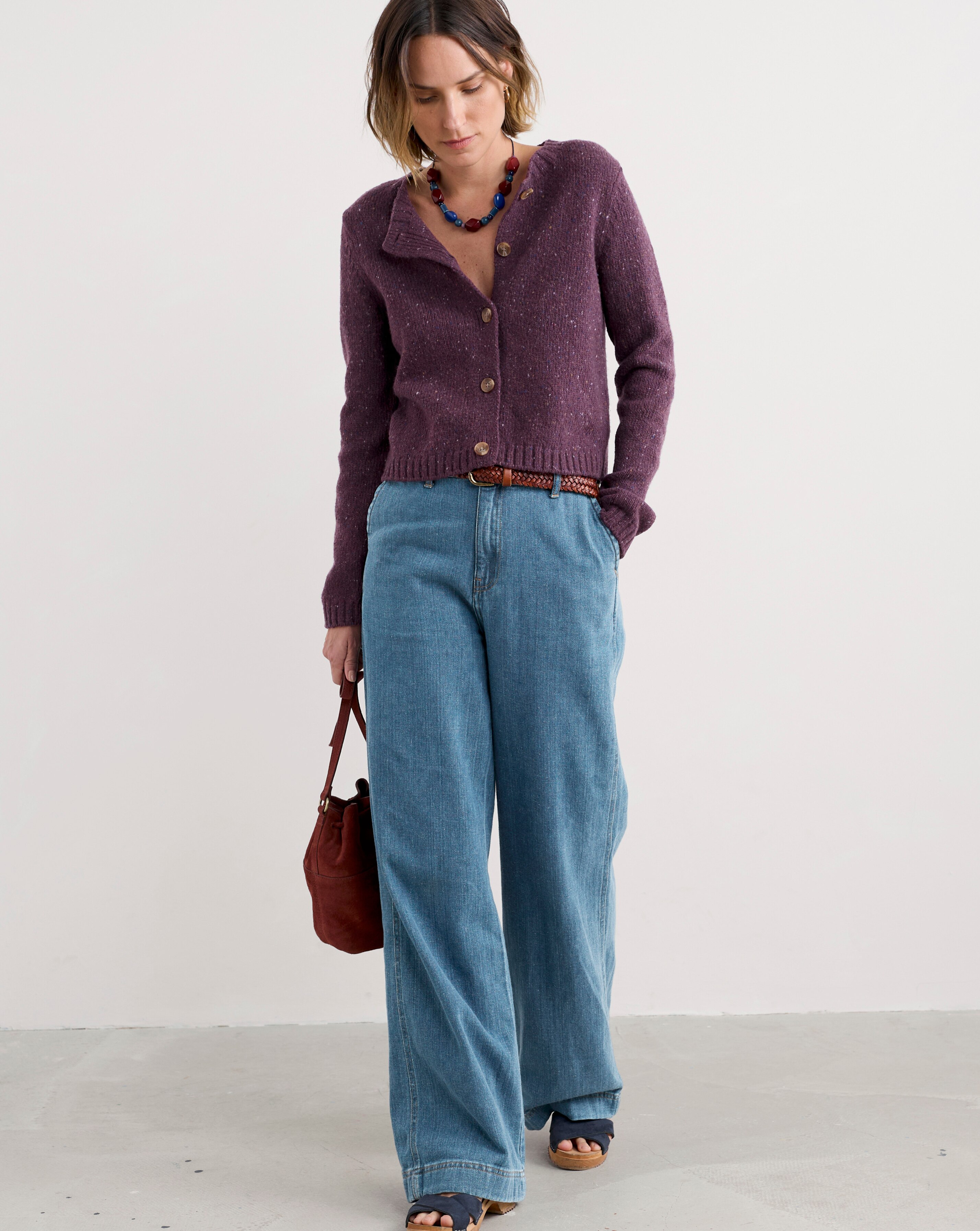 Seasalt Cornwall Dawson Pick Merino Wool Cardigan | JD Williams