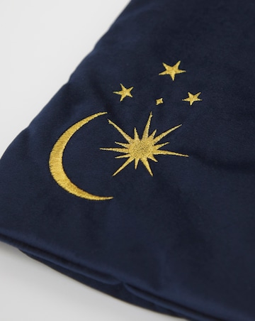 Chelsea Peers Velour Embroidered Celestial Hot Water Bottle Navy