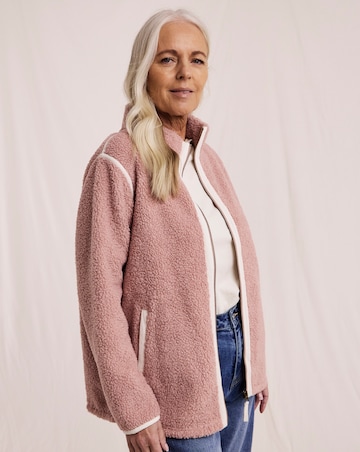 Julipa Zip Through Borg Jacket