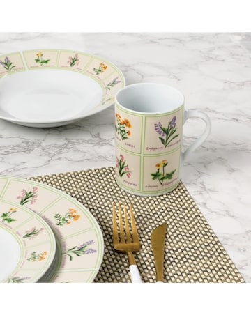 Waterside 24 Piece Wild Flowers Dinner Set