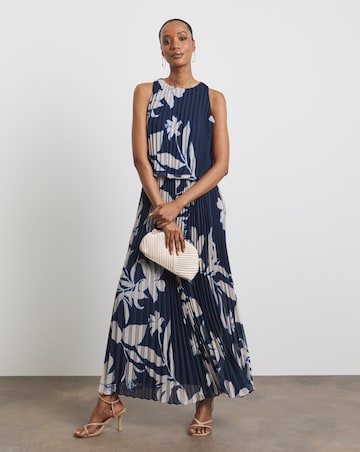 Joanna Hope Printed Pleated Dress
