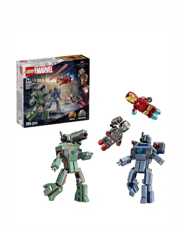 LEGO Marvel Iron Man & War Machine vs. Hammer Drones Buildable Super Hero 76320