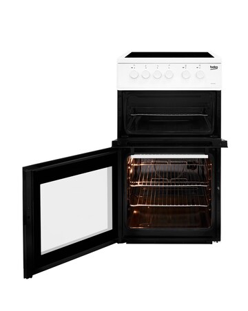Beko KDC5422AW 50cm Electric Cooker with Ceramic Hob - White - A Rated