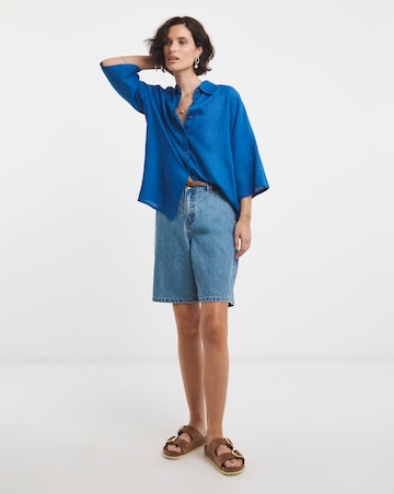 Linen Mix Half Sleeve Shirt