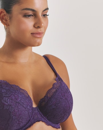 Pretty Secrets (2 Pack) New Ella Padded Plunge Wired Bras (B-G) Fig/Cherry