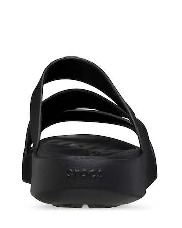 Crocs Black Getaway Strappy Slider Sandals -Standard Fit (D)