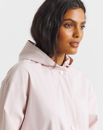 Simply Be Pink Short Rubberised Mac