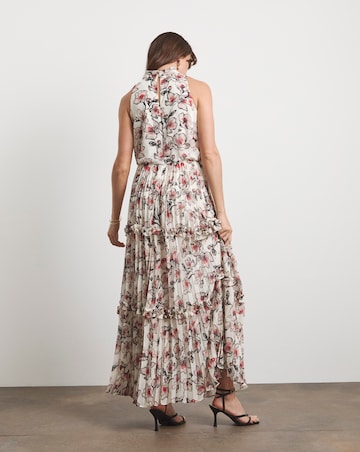 Joanna Hope Ruffle Pleated Dress