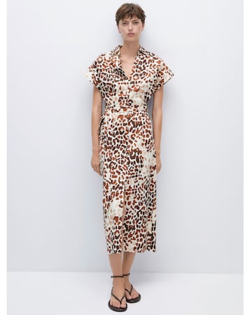 Mango Animal Print Dress