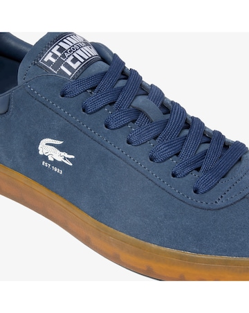 Lacoste Baseshot Suede Trainers - Navy/Gum
