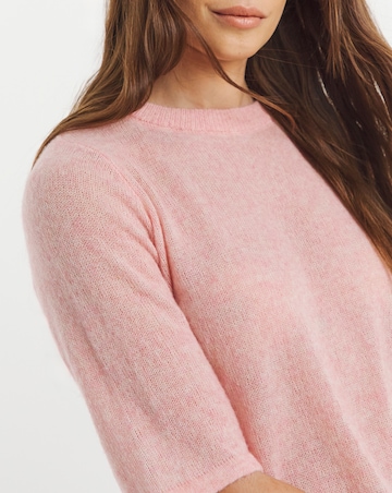 Fine Knit Half Sleeve T-shirt