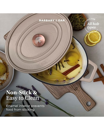 Barbary & Oak Nattura 29cm Oval Casserole Dish Beige