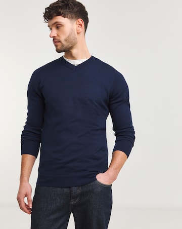 Merino Wool V Neck Sweater