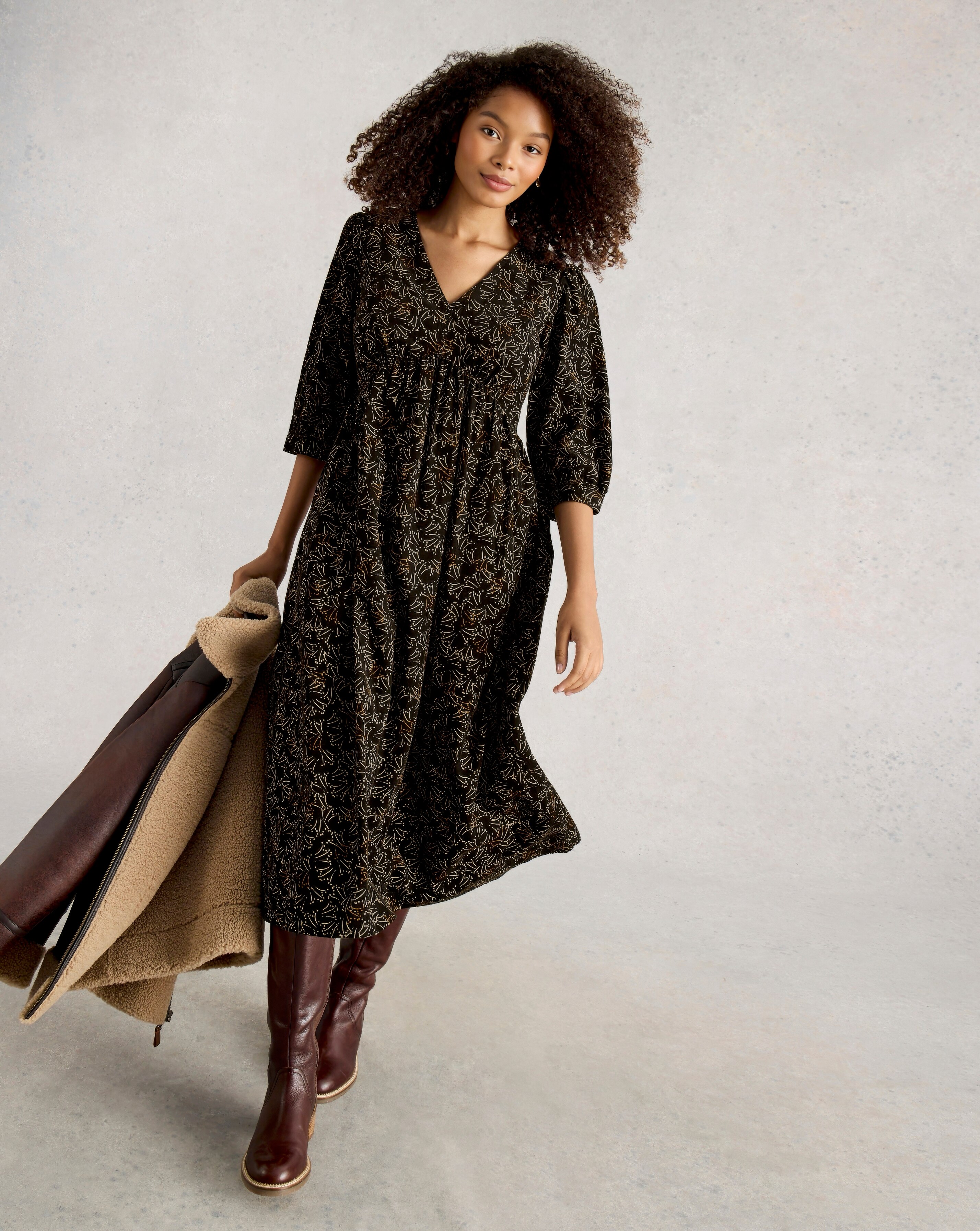 White Stuff Lucy Cord Dress | JD Williams
