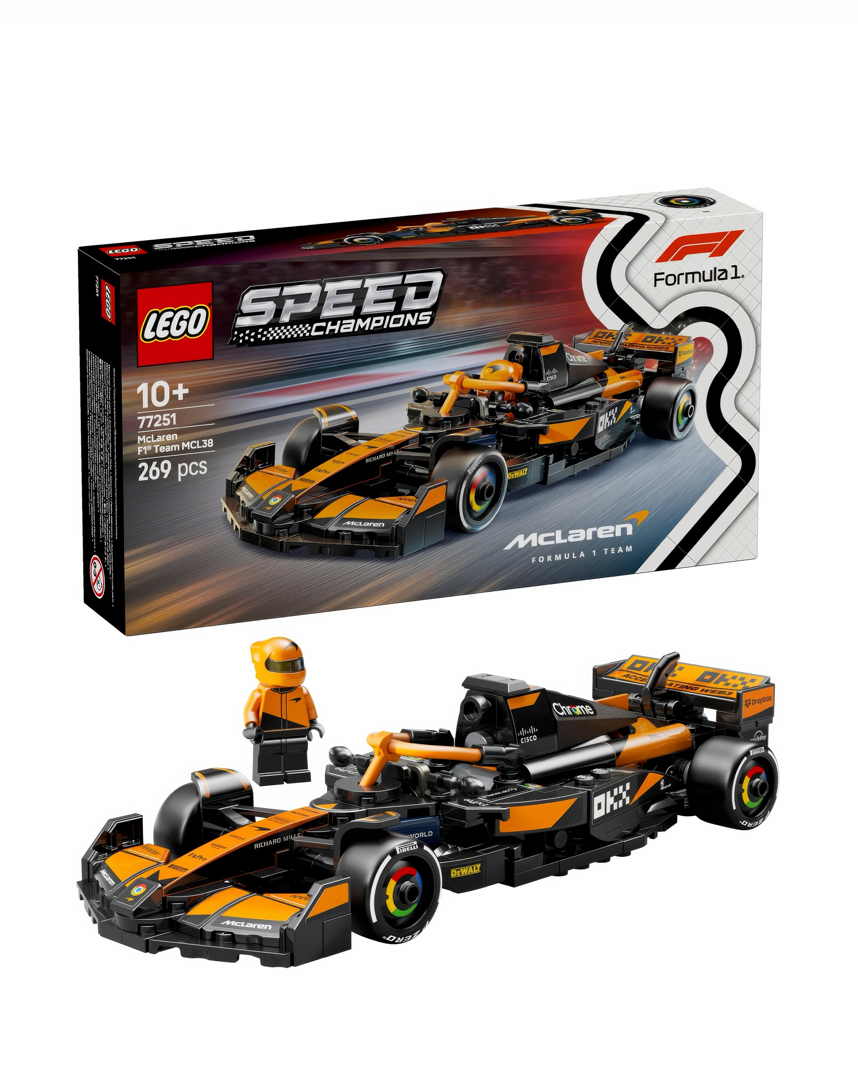 LEGO Speed Champions McLaren F1 Team MCL38 Race Car 77251