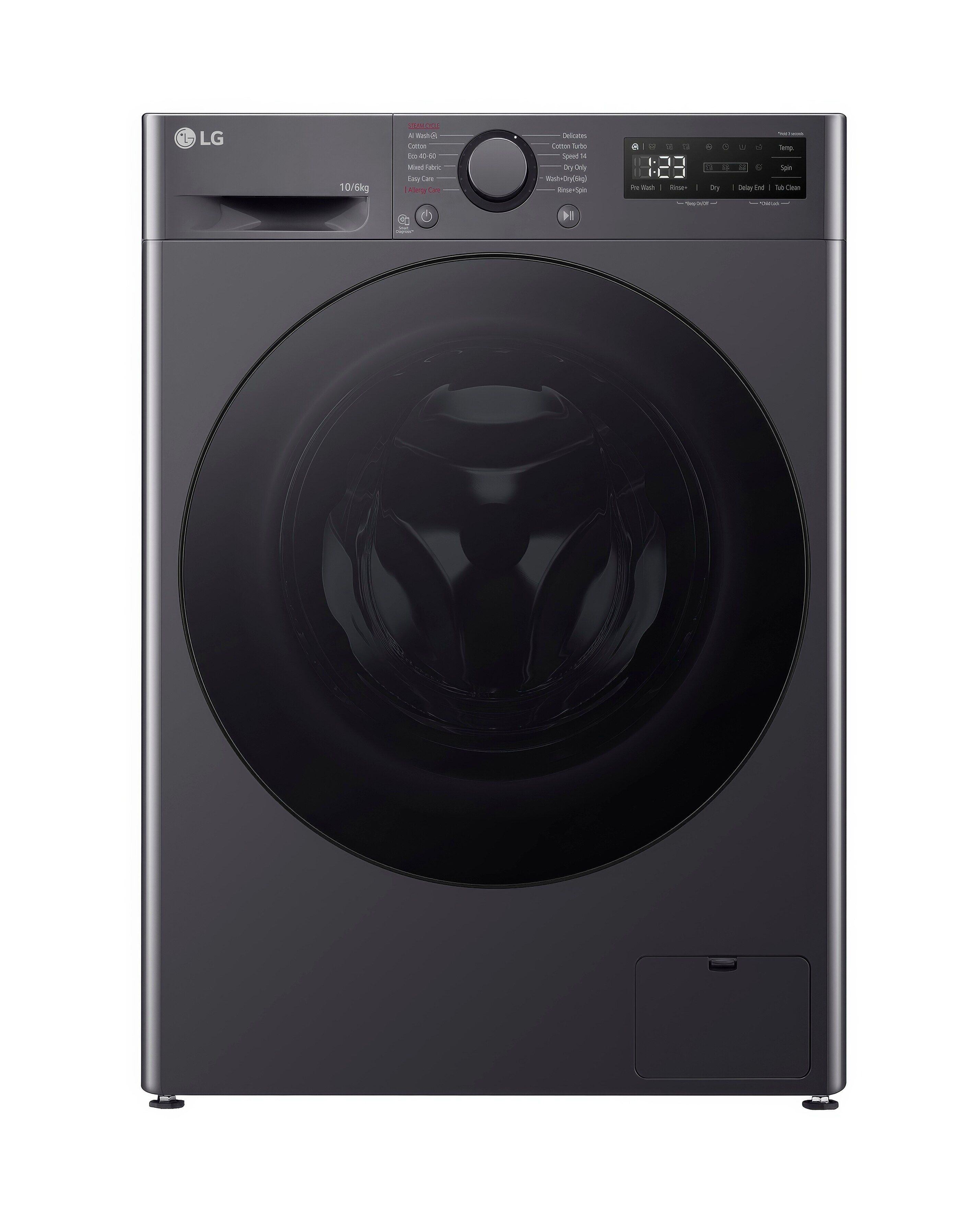 LG Turbowash FWY606GBLN1 10 / 6kg Washer Dryer - A / D Rated