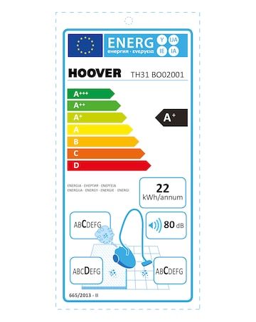 Hoover TH31BO02 Breeze Evo Pets Upright Vacuum Cleaner