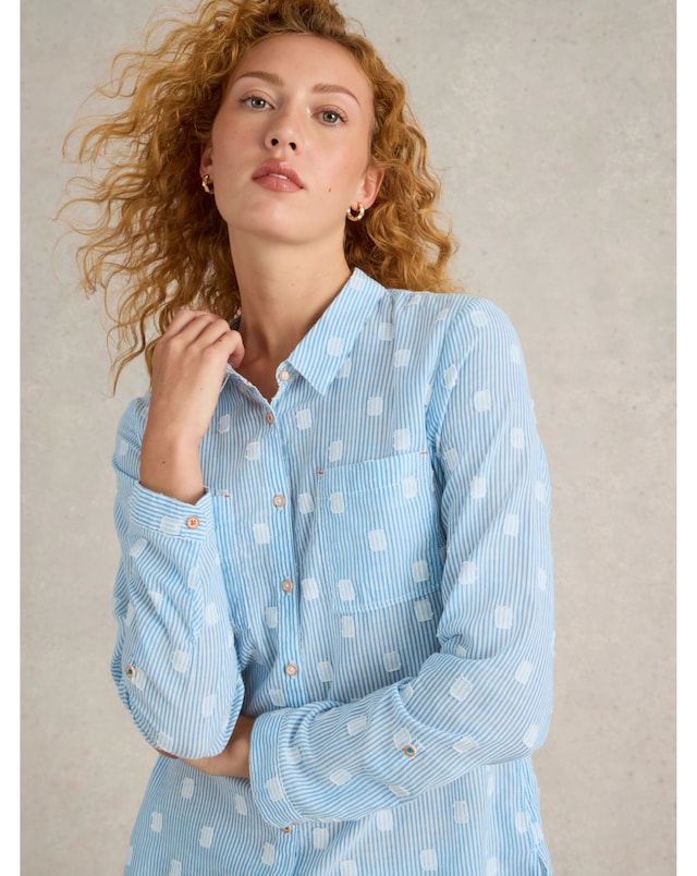 White Stuff Sophie Button Up Cotton Shirt