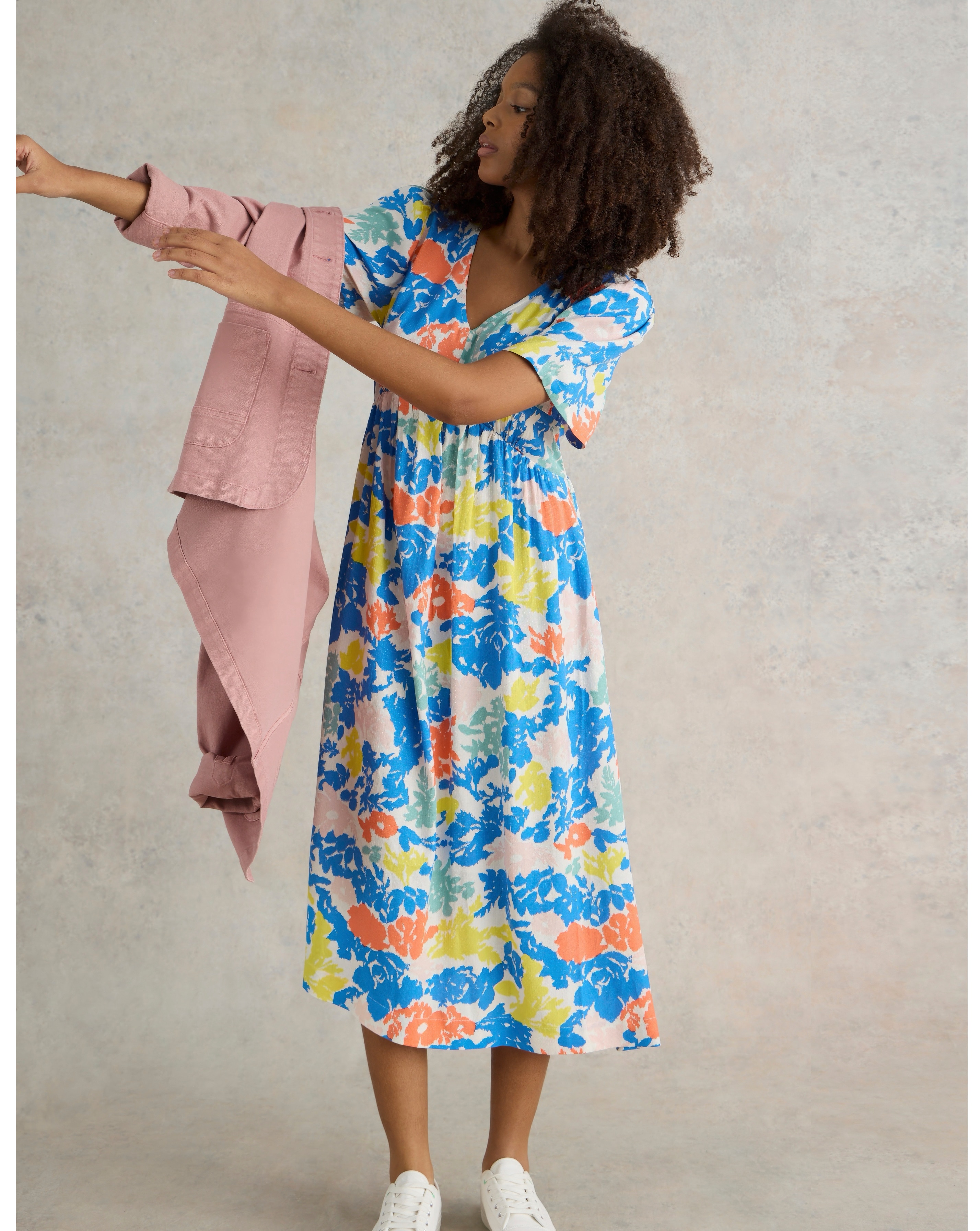 Midi Dresses White Stuff Icon Dress White Stuff Rua Jersey Shirt Dress