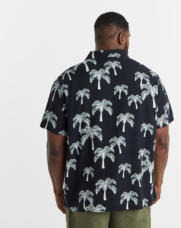 Mono Palm Print Co-ord Shirt