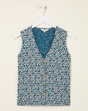 FatFace Joni Shibori Waistcoat