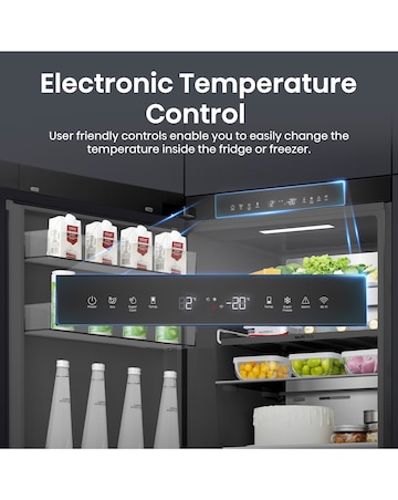 Hisense KitchenFit RB5K330GSFC Smart 60/40 Fridge Freezer - Black