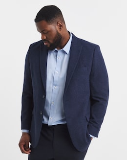 Wool Blend Regular Fit Suit Jacket