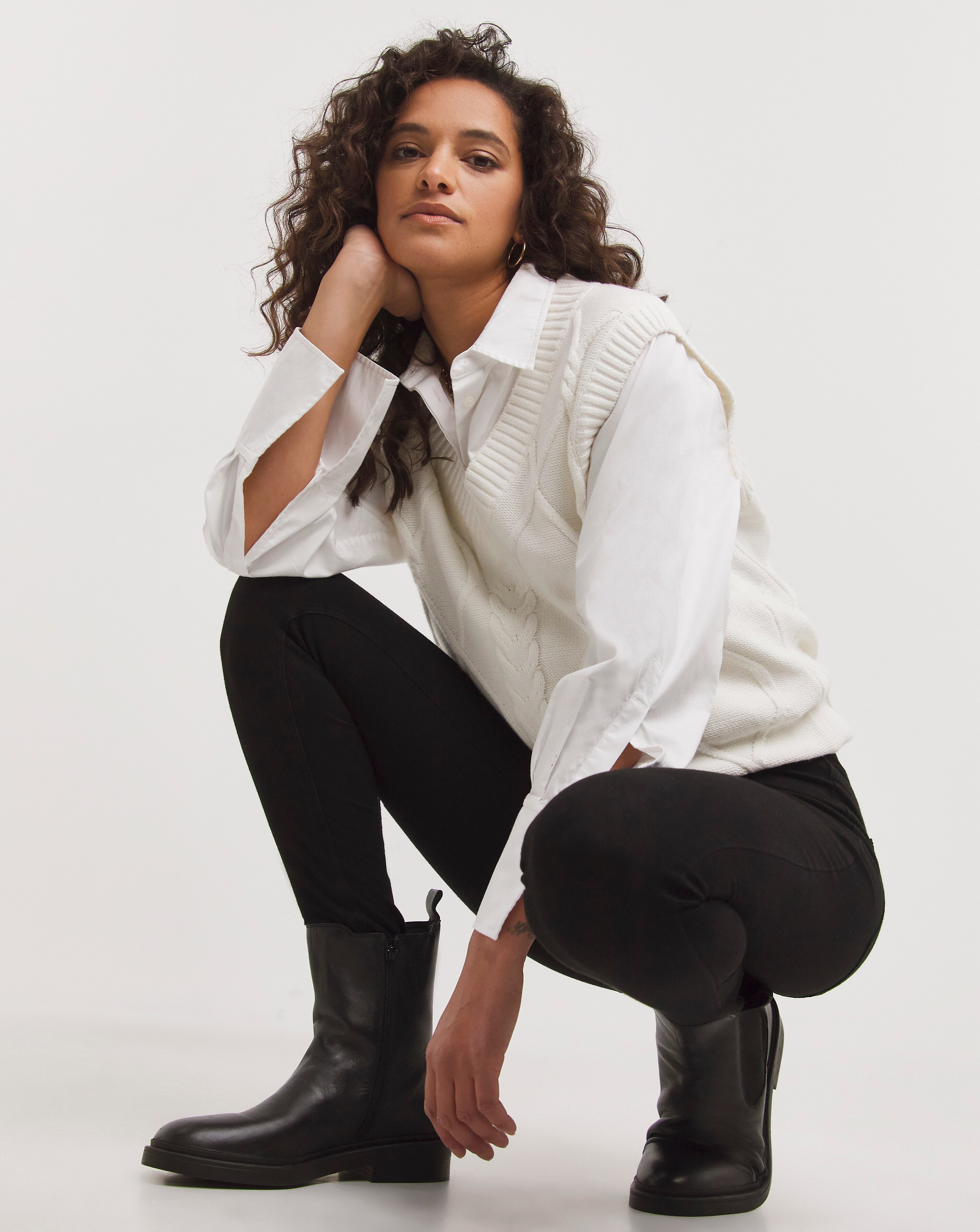 Black Stretch Jersey Denim Jeggings