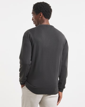 Value Knitted Crew Neck Jumper Long