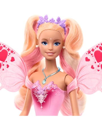 Barbie Fantasy Fairy Doll with Colour-Change Wings and Outfit