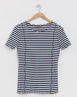 Joe Browns Simply Stripe Rib Jersey Tee