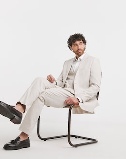 Linen Blend Suit Jacket