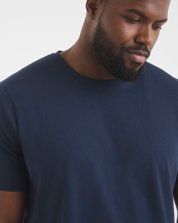 5 Pack Multi Crew Neck T-shirts Long Length