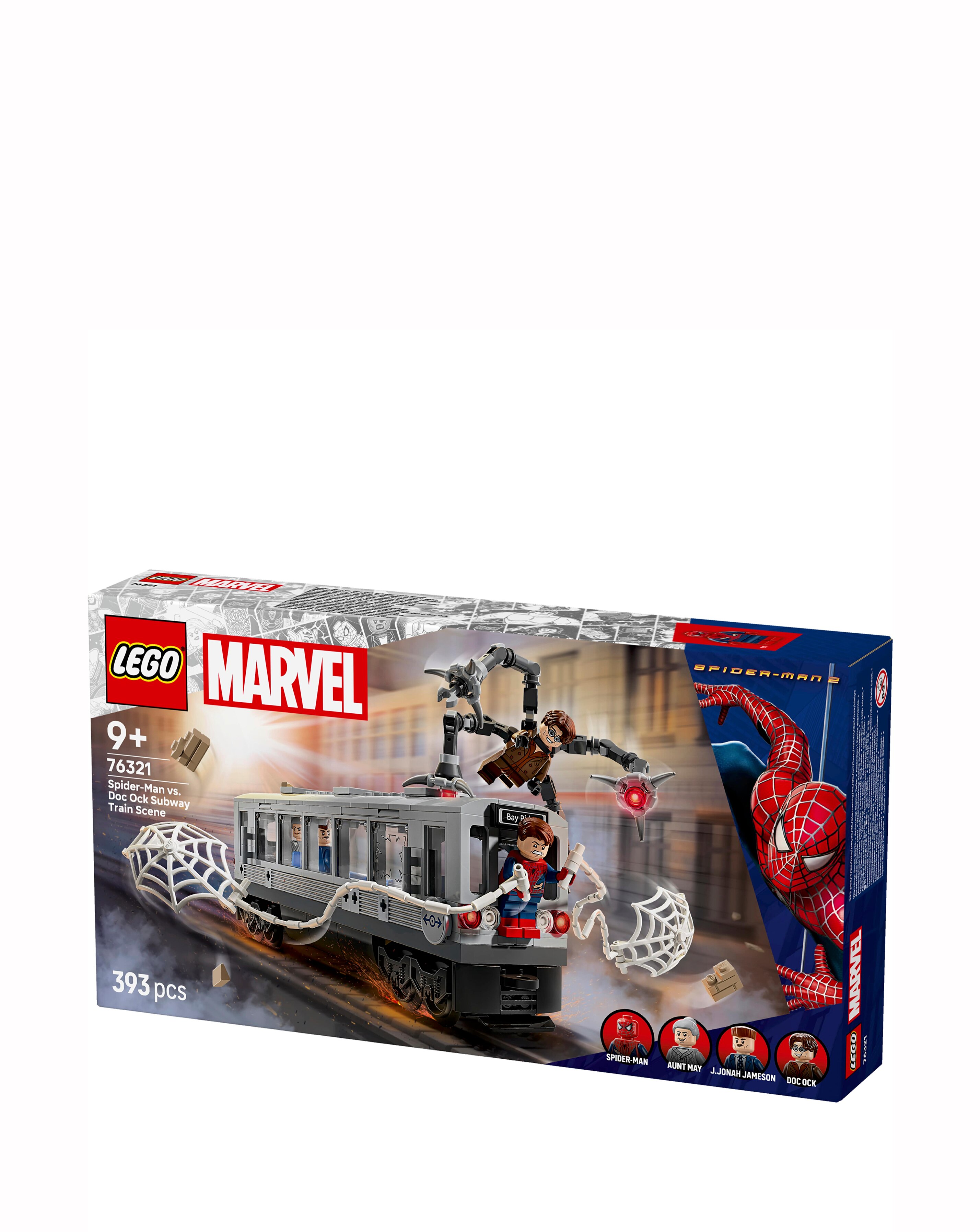 @☆♪ LEGO Marvel Spider-Man vs. Doc Ock Subway Train Scene, Super Hero