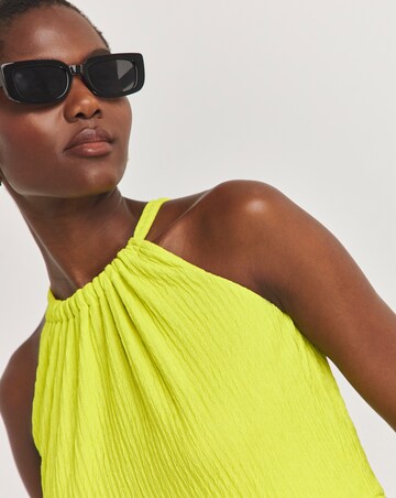 Textured Halter Maxi Dress