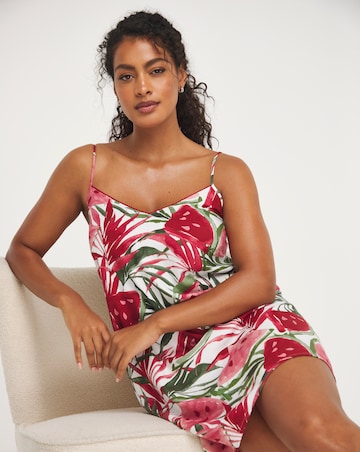 Cyberjammies Woven Watermelon Print Strappy Chemise White Mix
