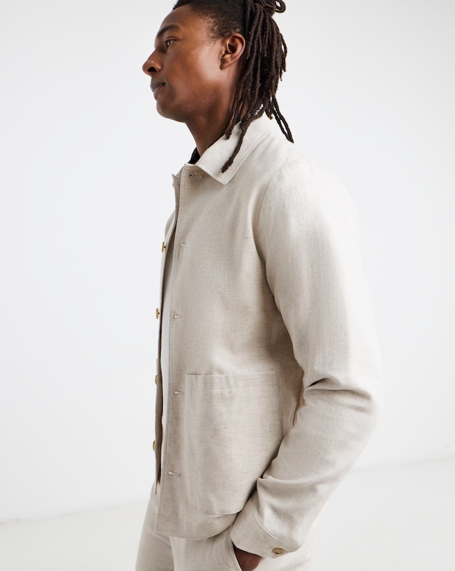 Button Through Tailored Patch Pocket Jacket