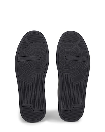 Tommy Hilfiger Leather Court Trainer - Black