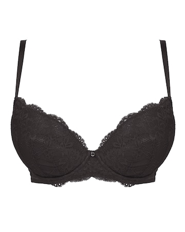 Ann Summers Sexy Lace Planet Plunge Bra Black