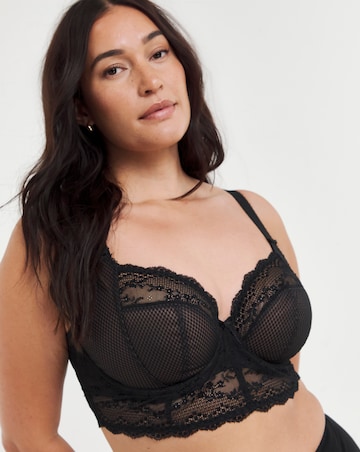Elomi Charley Wired Longline Bralette Black