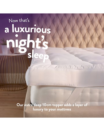 Slumberdown Sleep Soundly Luxe Comfort Extra Deep Mattress Topper 10cm