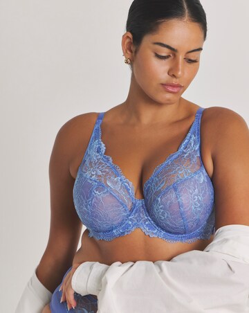 Pretty Secrets (2 Pack) New Ella Wired Full Cup Bras (C-J) Light Blue/Grey