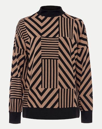 Phase Eight Renatta Patched Geo Jacquard Top