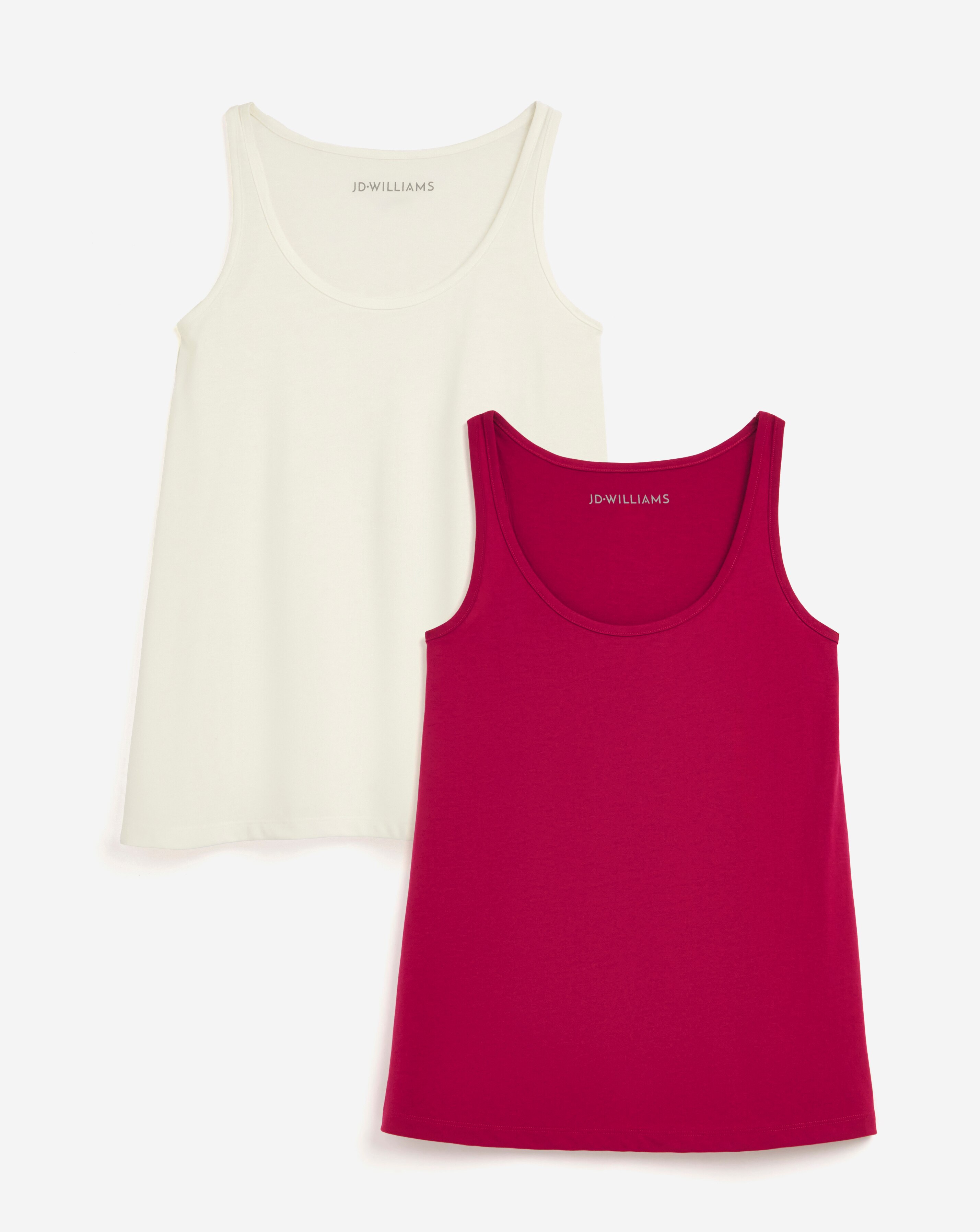 Pink & Ivory 2 Pack Swing Vests