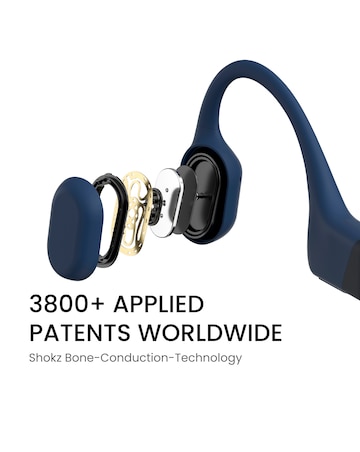 Shokz OpenRun Bone Conduction Open-Ear Headphones - Blue
