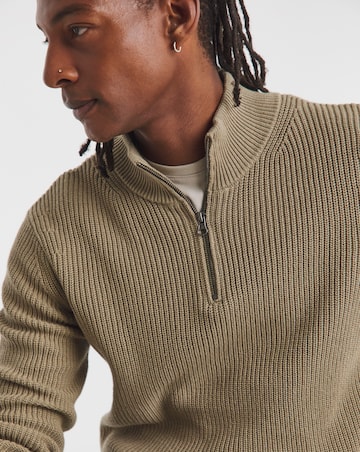 Fisherman 1/4 Zip Knitted Jumper