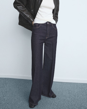 Mango High-Waisted Wide Leg Jean