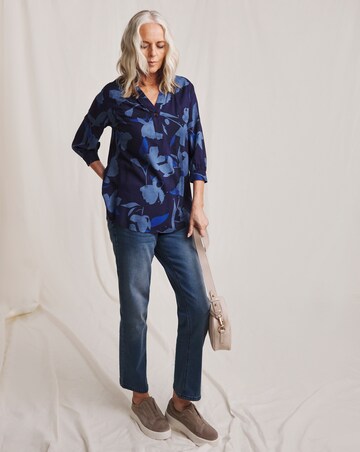 Julipa Printed Button Blouse