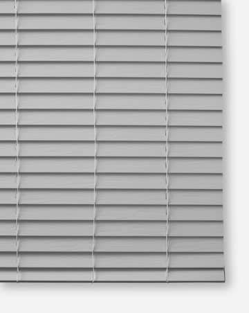 Faux Wood Venetian Blinds Grey 50mm Slats